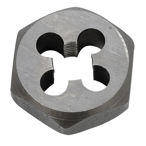 Hex Rethreading Die Nut, 1"/1-1/16" Dia., 1/8"-27 Thread, Carbon Steel/Chromium Steel WestPier