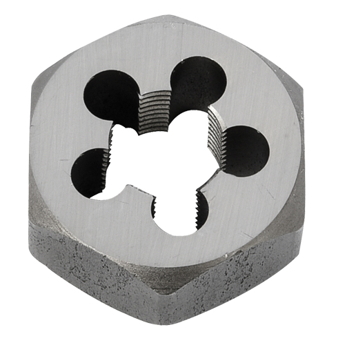 Hex Rethreading Die Nut, 1"/1-5/8" Dia., 1/2"-14 Thread, Carbon Steel/Chromium Steel WestPier