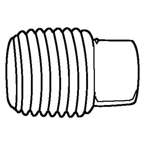 Bouchon de tuyau (t&ecirc;te carr&eacute;e), 1/8" dia., Laiton WestPier