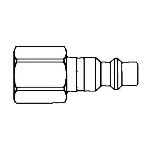 Raccords rapides - 1/2" industriel, &agrave; soupape/1 voie - Abouts, 3/8" WestPier