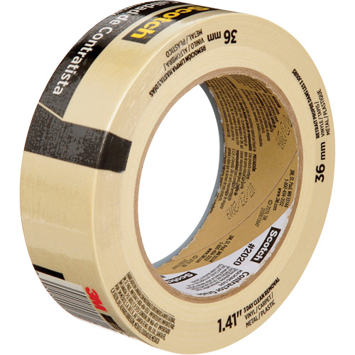 Ruban-cache Scotch pour entrepreneurs 2020, 36 mm (1-1/2") x 55 m (180'), Beige WestPier