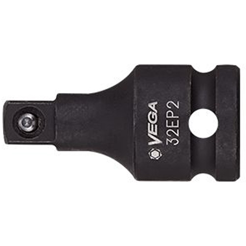 Socket Adapter, Impact, 1/2" Drive, 1/4" Socket, 1.25" L, Ball WestPier