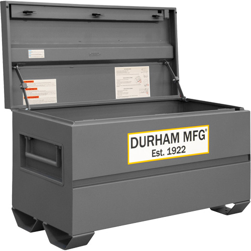 Jobsite Storage Box, 48" x 24" x 27-13/16", Steel, Grey WestPier