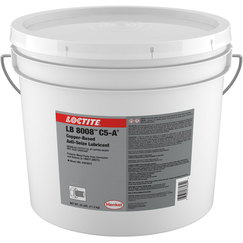 LB 8008 C5-A Copper Anti-Seize Lubricant, 25 lbs., Pail, 1800°F (982°C) Max Temp. WestPier