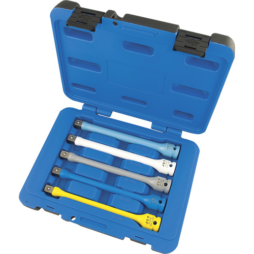 JTLE-5S Torque Limiting Impact Extension Set, 1/2" Drive, 65 ft-lbs./80 ft-lbs./100 ft-lbs./120 ft-lbs./140 ft-lbs. Torque, Multiple WestPier