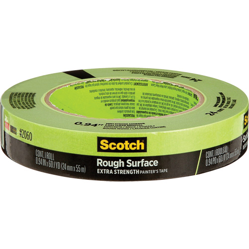 Scotch&reg; Rough Surface Painter's Tape 2060, 24 mm (1") x 55 m (180'), Green WestPier
