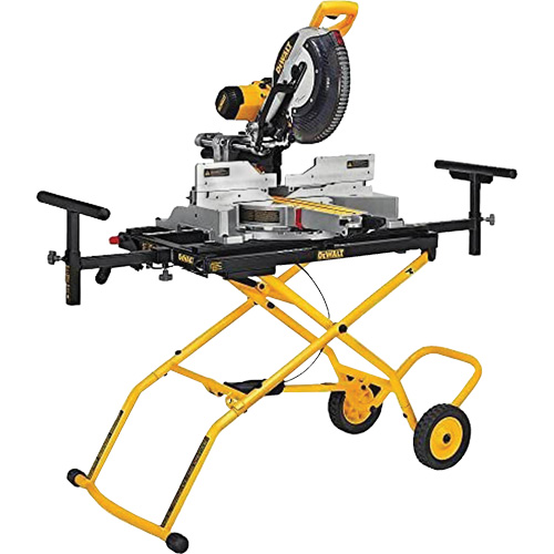 Double Bevel Sliding Compound Mitre Saw with Heavy-Duty Rolling Stand WestPier
