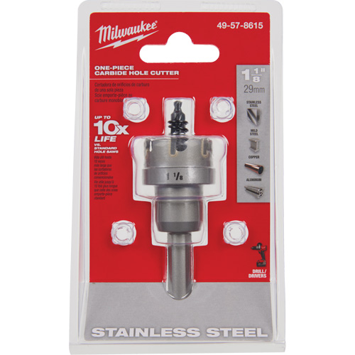 Scies-cloches au carbure monobloc, 1-1/8", Profondeur de la coupe de 3/16" WestPier