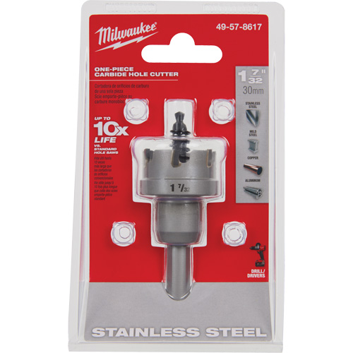 Scies-cloches au carbure monobloc, 1-7/32", Profondeur de la coupe de 3/16" WestPier