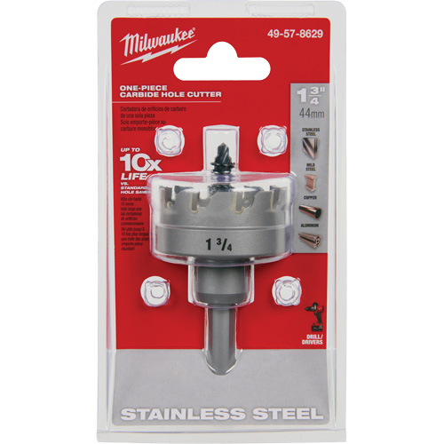 Scies-cloches au carbure monobloc, 1-3/4", Profondeur de la coupe de 3/16" WestPier