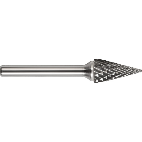 DRILLCO Magnum Double Cut Solid Carbide Burr, SM-5, 1/2" Dia., 1/4" Shank, 7/8" Depth of Cut WestPier