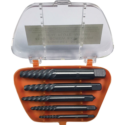 DRILLCO Screw Extractor Set with Drills, Carbide, 5 Pieces WestPier