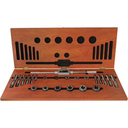 Jeu de tarauds et fili&egrave;res rondes ajustables DRILLCO, 20 Morcea WestPier