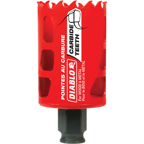 Scie cloche pour bois et m&eacute;tal, 1-3/4", Profondeur de la coupe 2-3/8", Carbure WestPier