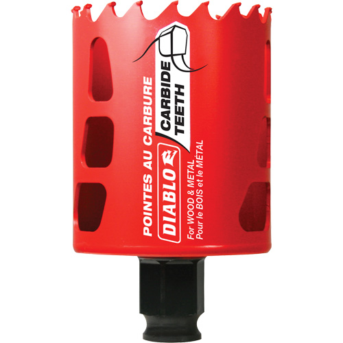 Wood & Metal Hole Saw, 2-1/4", 2-3/8" Depth of Cut, Carbide WestPier