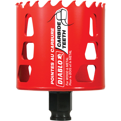 Wood & Metal Hole Saw, 2-3/4", 2-3/8" Depth of Cut, Carbide WestPier