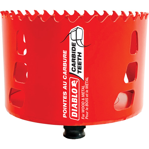 Wood & Metal Hole Saw, 4", 2-3/8" Depth of Cut, Carbide WestPier