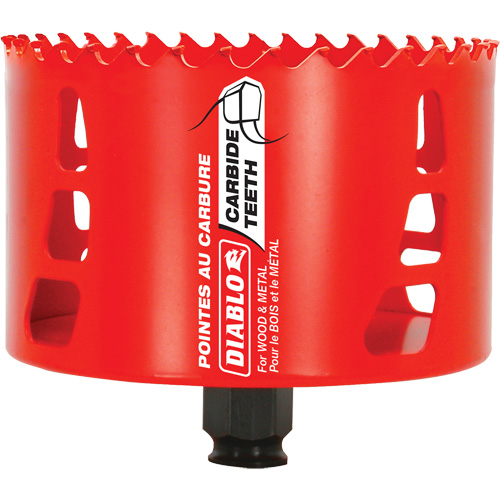 Wood & Metal Hole Saw, 4-1/8", 2-3/8" Depth of Cut, Carbide WestPier