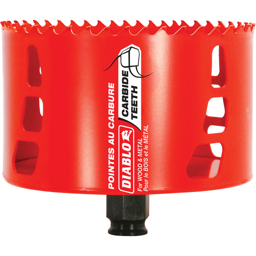 Wood & Metal Hole Saw, 4-1/4", 2-3/8" Depth of Cut, Carbide WestPier