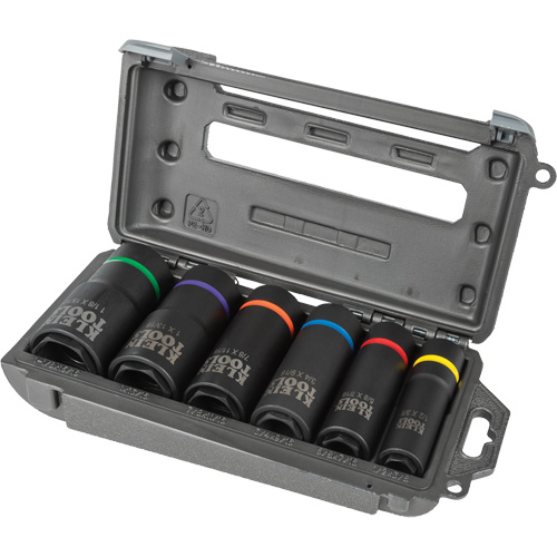 2-in-1 6-Piece Socket Set, 6 Pcs, Impact, Deep WestPier