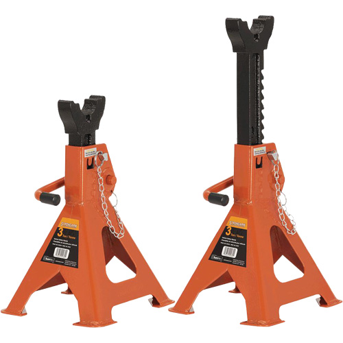 853B Jack Stands, Locking Handle/Ratchet, 3 Ton(s) Capacity, 11" - 16" H WestPier