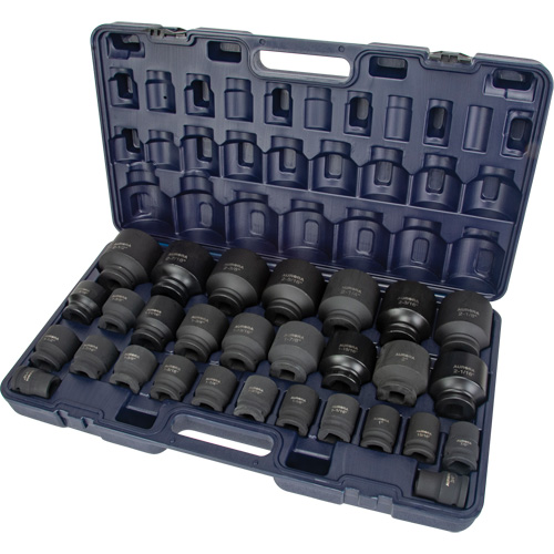 Jeu de douilles SAE, 29 Mcx, Chocs, Prise de 3/4" WestPier