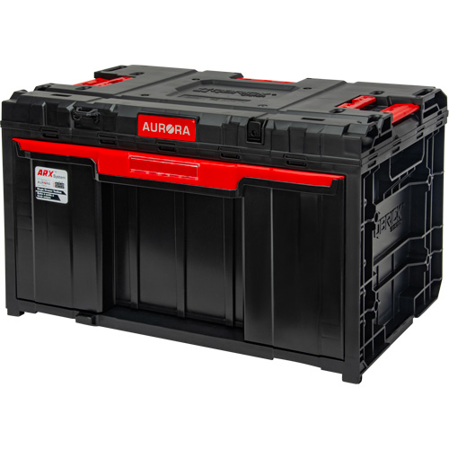 Arx&reg; Single Drawer Toolbox, 11-1/5" W x 18-3/10" D x 9-1/10" H, Black/Red WestPier