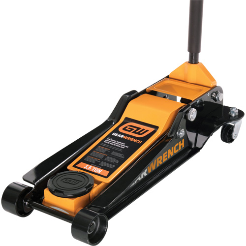 Low Profile Floor Jack, 3.5 Ton(s) Capacity, 3-3/4" Lowered, 21-3/4" Raised, Manual Hydraulic WestPier