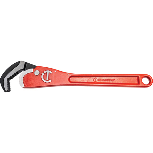Cl&eacute; pour tuyau en acier auto-ajustable, Cap des m&acirc;choires 2-1/2", Longueur 16", Fini Rev&ecirc;tement en poudre, Prise Non-ergonomique WestPier