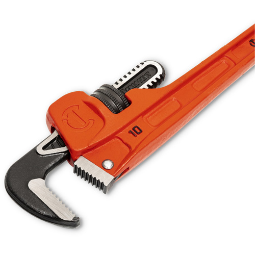Cl&eacute; pour tuyau SLIM JAW, Cap des m&acirc;choires 1-9/10", Longueur 10", Fini Rev&ecirc;tement en poudre, Prise Non-ergonomique WestPier