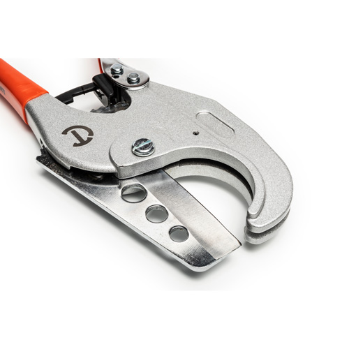 Ratcheting PVC Pipe Cutter with Dipped Grips, 1/4"- 2-3/8" Capacity WestPier