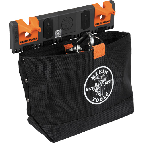 Bucket Work CentreS-Hook Hardware Pouch Module, Nylon, 1 Pockets, Black/Orange WestPier