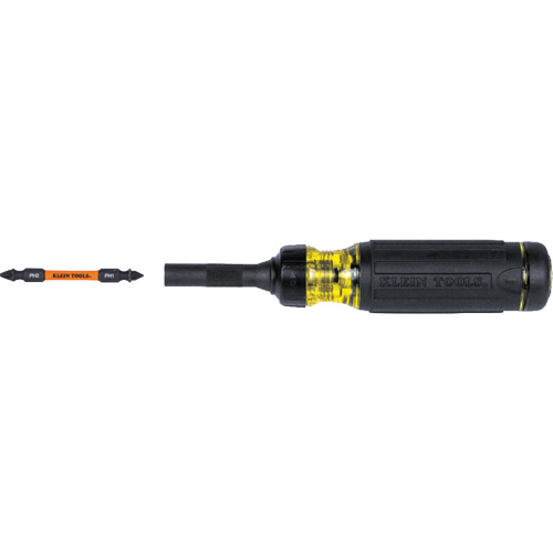 15-in-1 Ratcheting Impact-Rated Multi-Bit Torsion Zone Screwdriver, 9-1/2" L, Cushion Grip Handle WestPier