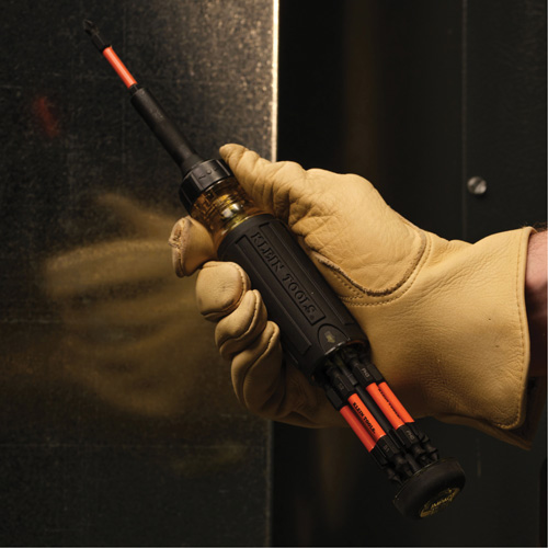 15-in-1 Ratcheting Impact-Rated Multi-Bit Torsion Zone Screwdriver, 9-1/2" L, Cushion Grip Handle WestPier