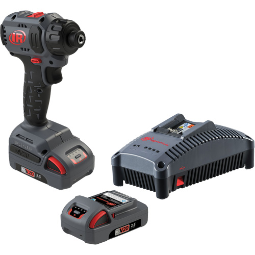 Ensemble de tournevis compact sans fil, 1/4", 37 lb-pi Couple max., 20 V, Lithium-ion WestPier