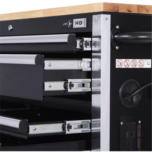 HDRC5212 HD Series Roller Cabinet, 12 Drawers, 51-1/4" W x 21" D x 40-3/10" H, Black WestPier