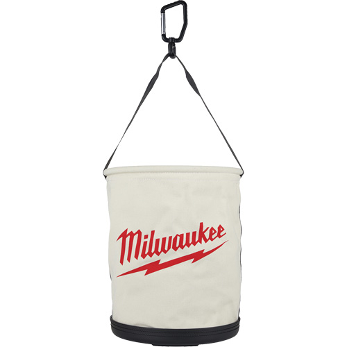 Utility Bucket Bag, 11-81/100" L x 11-81/100" W x 14-57/100" H, Polyester, White WestPier