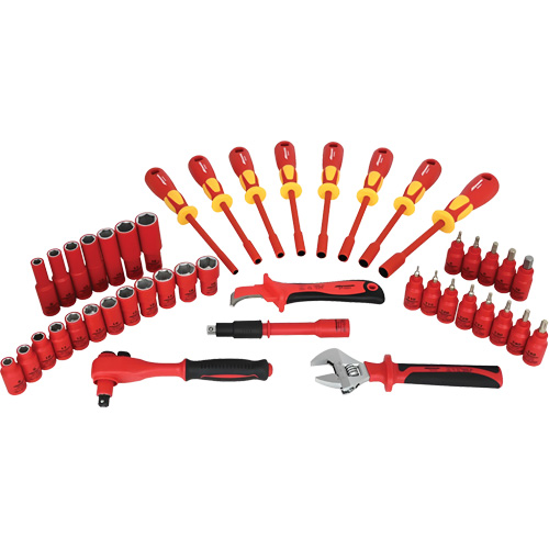 Jeu d'outils et douilles isol&eacute;s, 44 M WestPier