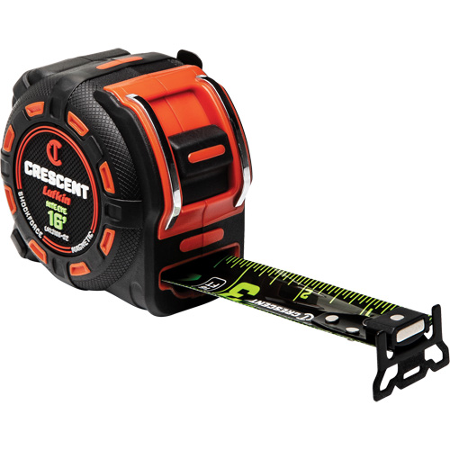 Shockforce NITE EYE Magnetic Tape Measure, 1-1/4" x 16', SAE Graduations WestPier