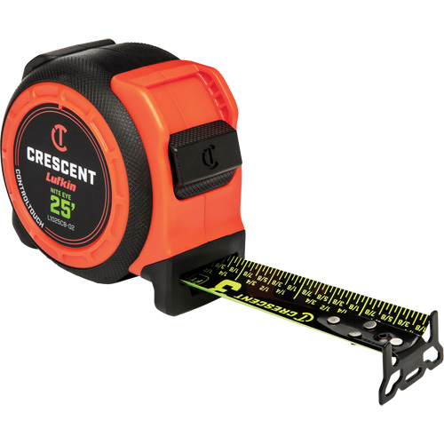  CONTROLTOUCH NITE EYE Tape Measure, 1-3/16" x 25', SAE Graduations WestPier