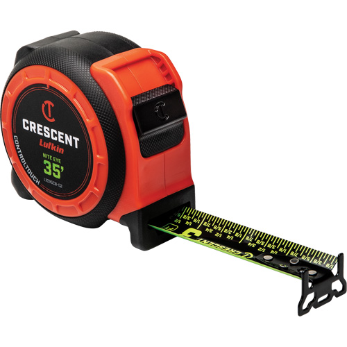  CONTROLTOUCH NITE EYE Tape Measure, 1-3/16" x 35', SAE Graduations WestPier