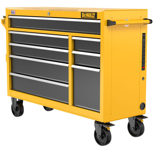 Heavy-Duty Mobile Workstation, 8 Drawers, 52" W x Yellow WestPier