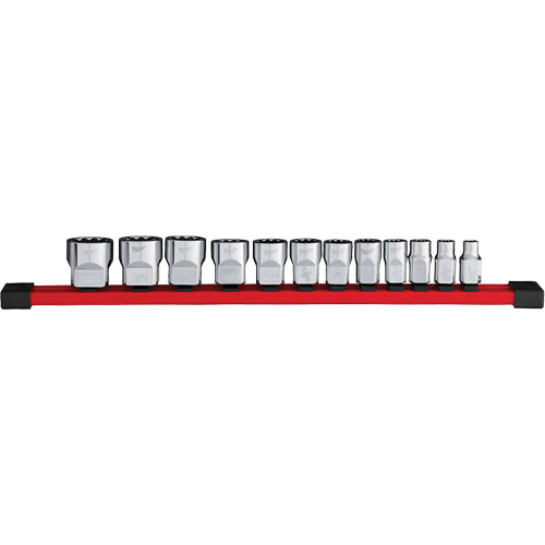 Jeu de douilles SAE &agrave; 12 pans, 12 Mcx, Prise de 3/8" WestPier