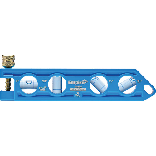 TRUE BLUE&reg; Die Cast Torpedo Level, 6" L, Aluminum, 4 Vials WestPier