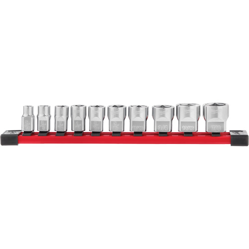 Douilles SAE avec c&ocirc;t&eacute;s Four Flat, 10 Mcx, Prise de 3/8" WestPier