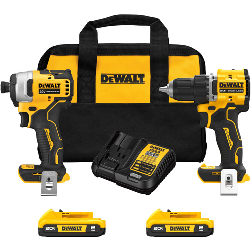 Ensemble de tournevis &agrave; chocs & tournevis/perceuse compact et sans balai ATOMIC, Lithium-ion, 20 V WestPier