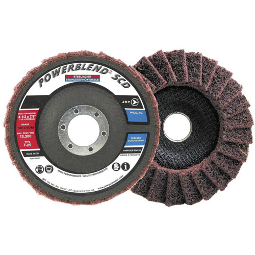 POWERBLEND SCD Surface Conditioning Flap Disc, 5" x 7/8", Type 29, Medium Grit WestPier