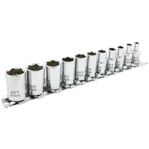 SS1411M-6 6-Point Metric Socket Set, 11 Pcs, 1/4" Drive Size WestPier