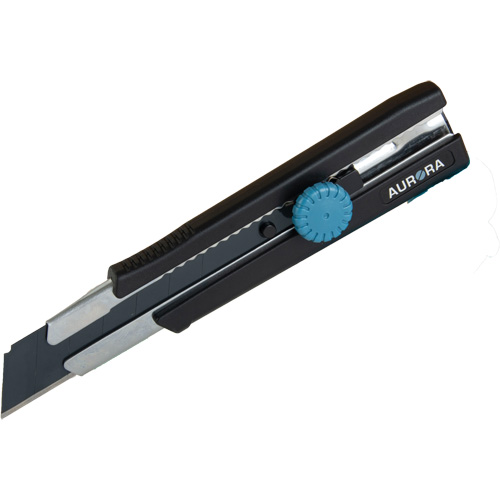 Couteau r&eacute;tractable de 25 mm, Acier inoxydable, Robuste, Prise en Caoutchouc WestPier