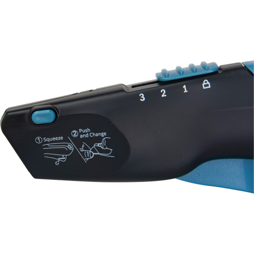Retractable Safety Knife , Stainless Steel, Heavy-Duty, Plastic/Aluminum Handle WestPier